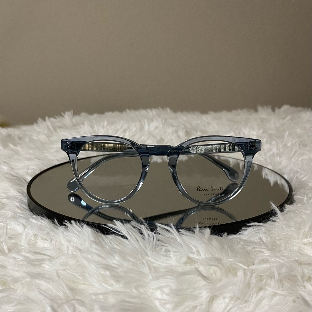 Paul Smith Eyeglasses/ Archer Series/ Model #: PSOP013V1/ Blue Tinted Frames
